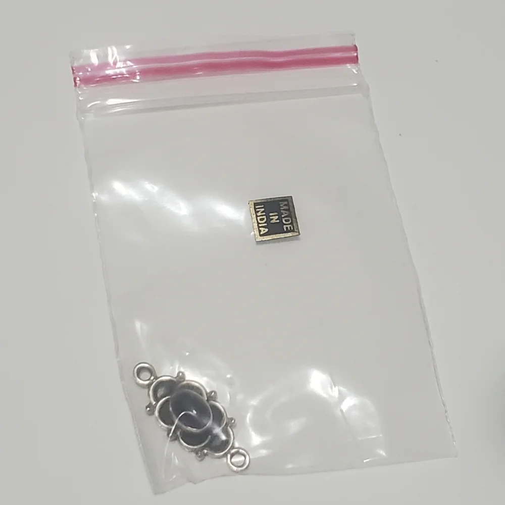 2/$15 Sterling Silver Link with Amethyst (Natural)